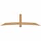 Ekena Millwork Bellingham Timber Gable Bracket, Western Red Cedar, 96"W x 28"H x 3 1/2"D x 5 1/2"F, 7/12 Pitch GBW096X28X0406BEL00SWR - alternate 1